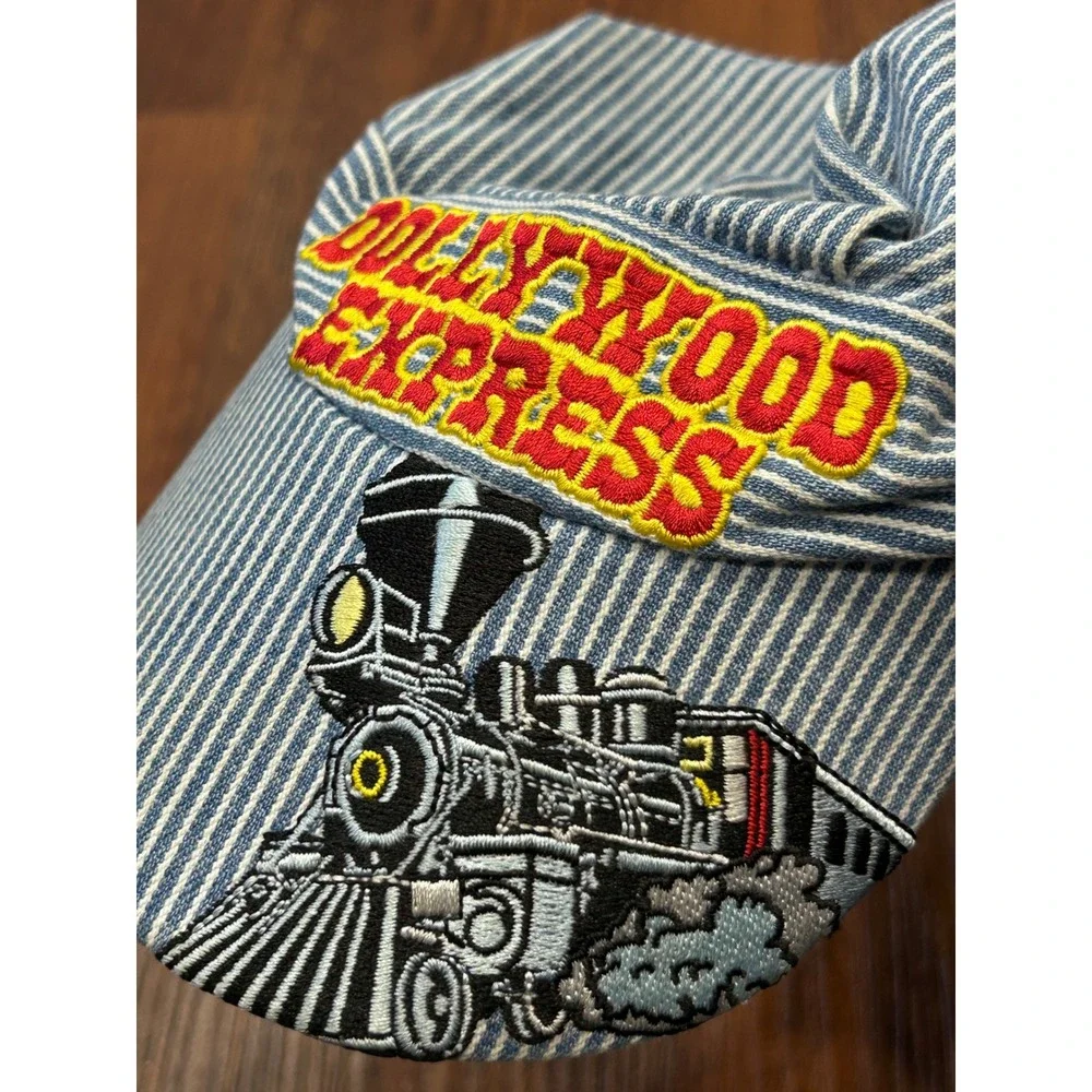 Dollywood Express Embroidery Train‎ Hat Cap Youth 100% Cotton Blue White